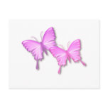 Pink Butterflies Design Postcard