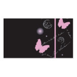 Pink butterflies Profile Card business cards
