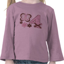 Pink Butterfly 4th Birthday
