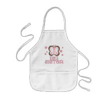 Pink Butterfly Big Sister Aprons