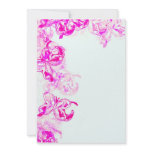 Pink Butterfly Border invitations