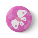 pink butterfly button