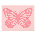 Pink Butterfly Custom Invitations