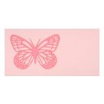 Pink Butterfly Customized Photo Card