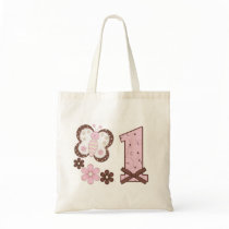 Pink Butterfly First Birthday Bags