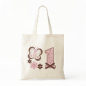 Pink Butterfly First Birthday bags