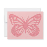 Pink Butterfly invitations