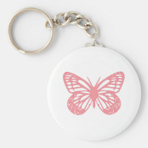 Pink Butterfly Key Chains