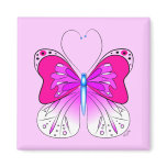 Pink Butterfly magnet
