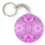 "Pink Butterfly Mandala" Key Chains