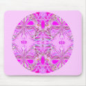 Pink Butterfly Mandala mousepads