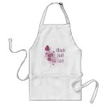 Pink Butterfly Martial Arts Black Belt Girl Apron