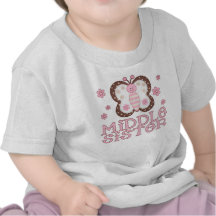 Pink Butterfly Middle Sister Tshirt