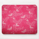 Pink Butterfly Mousemat mousepads