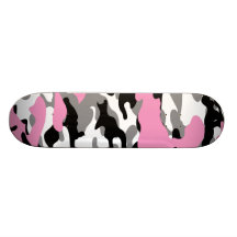 Pink Camo Skate Board Deck