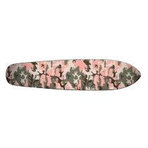 Pink Camouflage 7 1/8" Skateboard