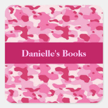Pink Camouflage Sticker