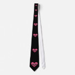 Pink Candy Heart Tie (plain)