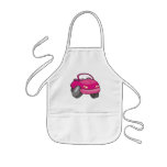 Pink Cartoon Car aprons