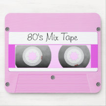 Pink Cassette Tape Mousepad