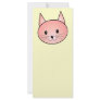 Pink Cat. Adorable kitty. Rack Card Design