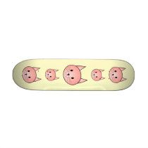 Pink Cat. Adorable kitty. Skate Deck
