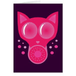Pink Cat Gas Mask cards