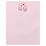 Pink cats with love hearts. full color flyer