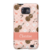 Pink Cello Samsung Galaxy S Case Cover