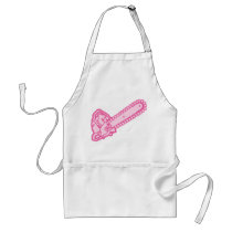 Pink Chainsaw of Love Apron