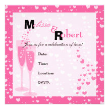 Pink Champagne! Custom Invites