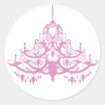 Pink Chandelier Sticker