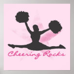 Pink Cheering Rocks T-shirts and Gifts Poster