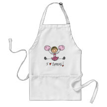 Pink Cheerleader Tshirts and Gifts Apron