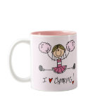 Pink Cheerleader Tshirts and Gifts Coffee Mugs