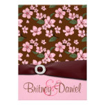 Pink Cherry Blossom Wedding Invitations