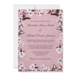 Pink Cherry Blossoms Border Wedding