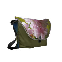 Pink Cherry Blossoms Messenger Bag