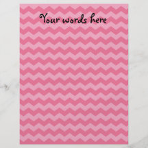 Pink chevrons personalised flyer