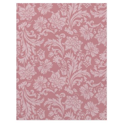 Pink Chintz Pattern Card Stock DIY Scrapbooking Full Color Flyer