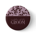 Pink & Chocolate Mother of the Groom Button