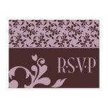 Pink & Chocolate RSVP Postcard - Customized