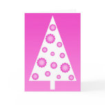 Pink christmas tree - Card