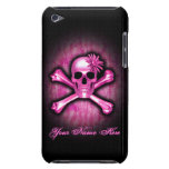 Pink Chrome Skull and Crossbones iPod Touch Case