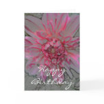 Pink Chrysanthemum Birthday Card