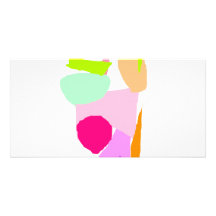 Pink Column Watcher Daytime the Sun Personalised Photo Card