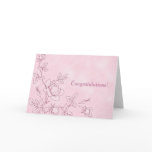 Pink Congratulations card