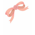 Pink Coral Bow pretty Ladies Tshirt