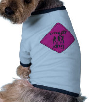 Pink Cougar Crossing 3 Ladies Doggie Shirt