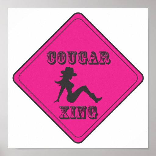 Pink Cougar Crossing Cowgirl Canvas Print